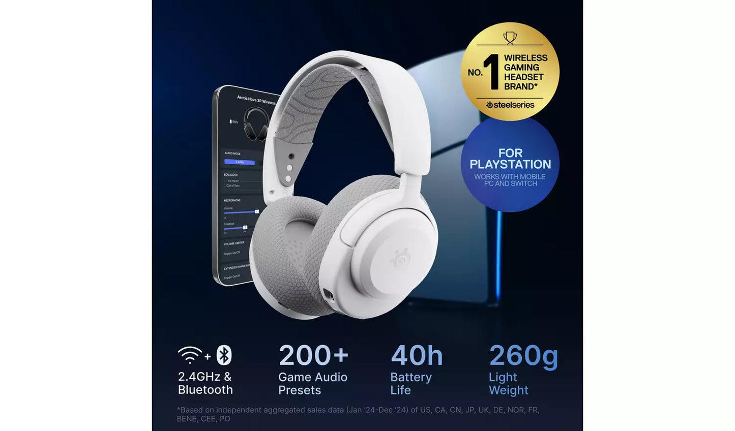 SteelSeries Arctis Nova 3P PS5, PC Gaming Headset