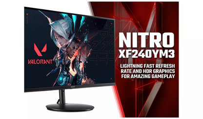 Acer Nitro XF240YM3 23.8in 180Hz IPS FHD Gaming Monitor