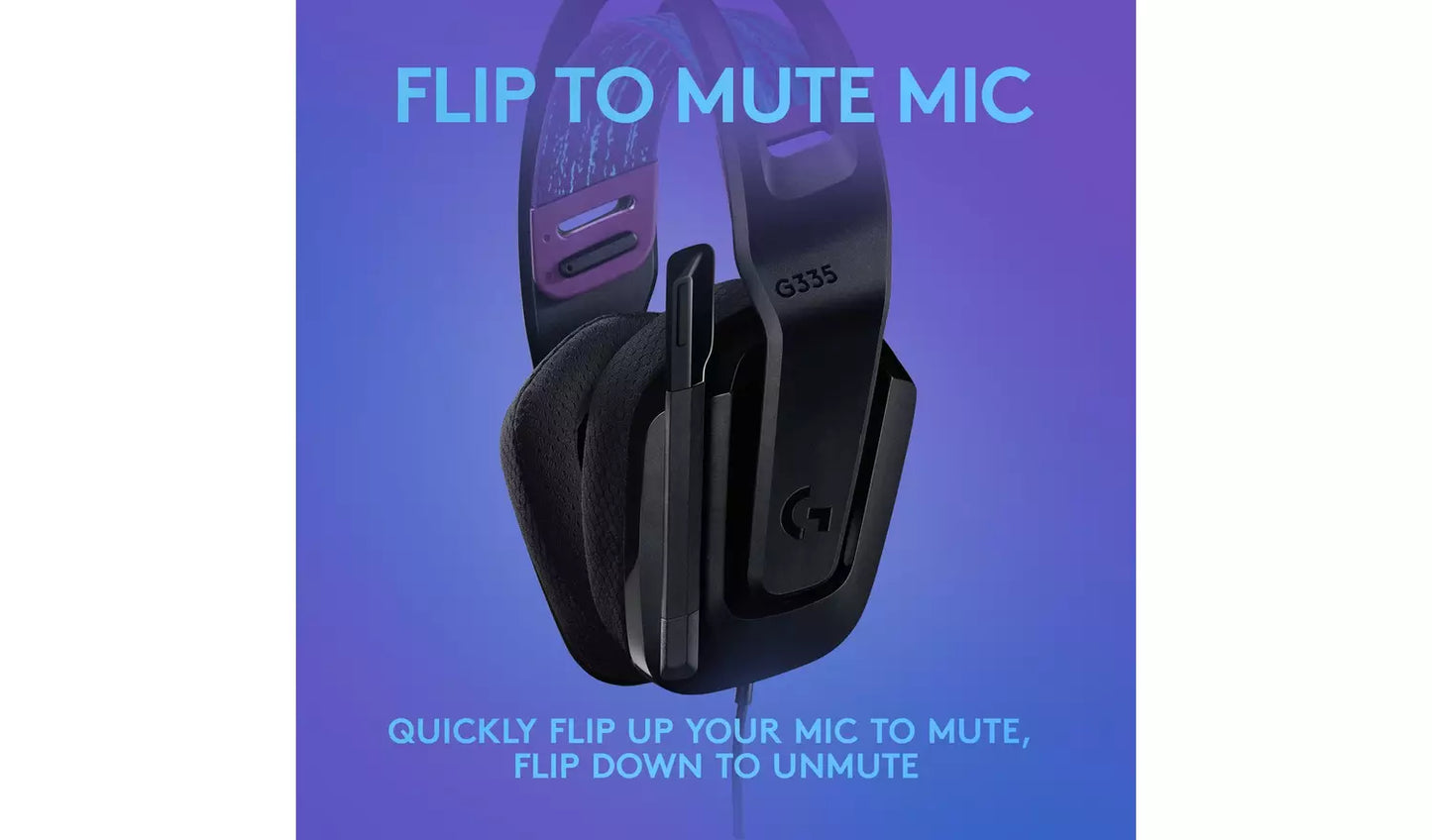 Logitech G335 Wired Gaming Headset - Black