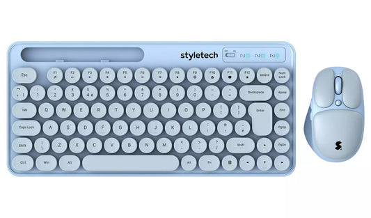 Styletech MK520 Wireless Mouse and Keyboard Blue