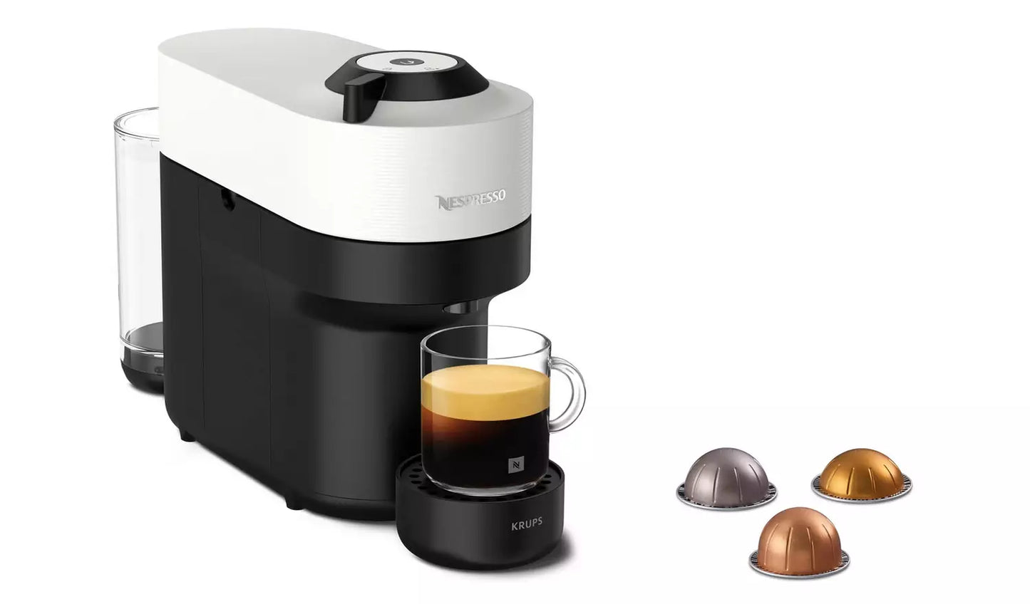 Nespresso Vertuo Pop Pod Coffee Machine by Krups - White