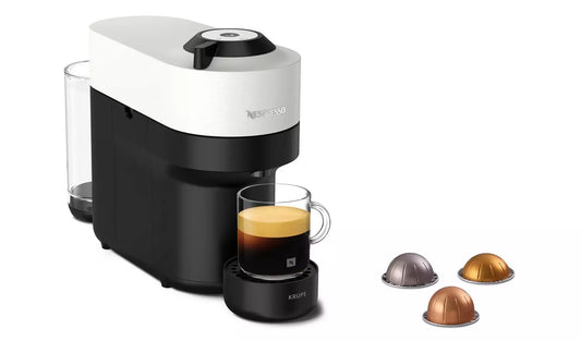 Nespresso Vertuo Pop Pod Coffee Machine by Krups - White