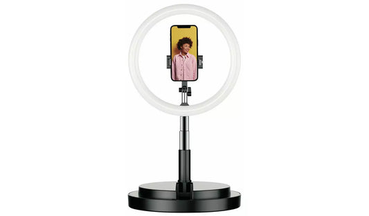 Juice Folding Selfie Ring Light Stand - Black