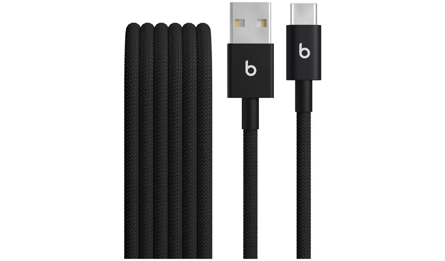 Beats USB A to USB C Woven Cable - Bolt Black