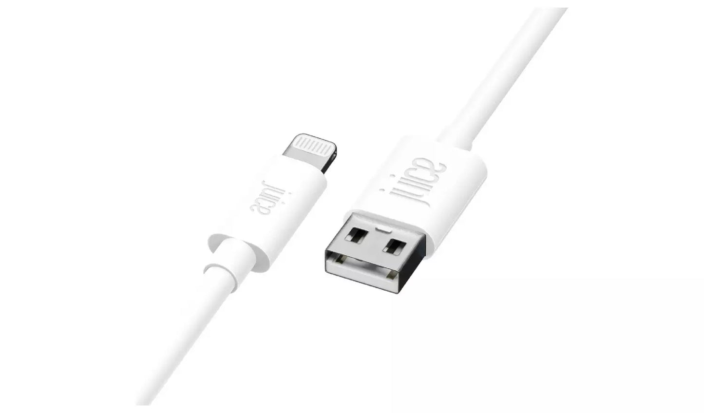 Juice USB to Lightning 2m Charging Cable - White