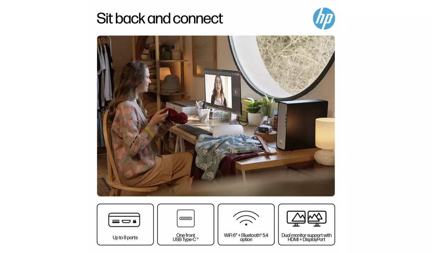 HP S03-0012na Intel Core i3 8GB 256GB Desktop PC