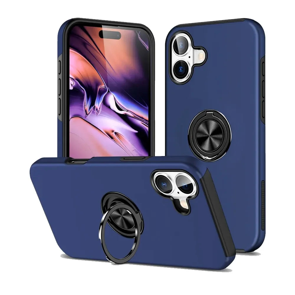 iPhone 17 Ring Holder Case –Protective Stand Grip Cover