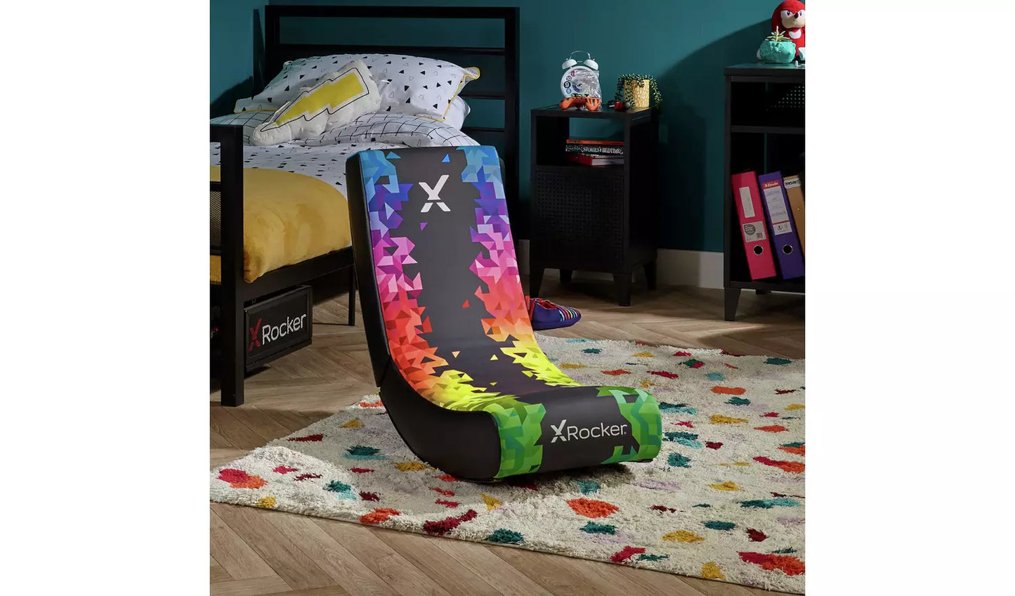 X Rocker Prism Video Rocker Junior Gaming Chair - Neon