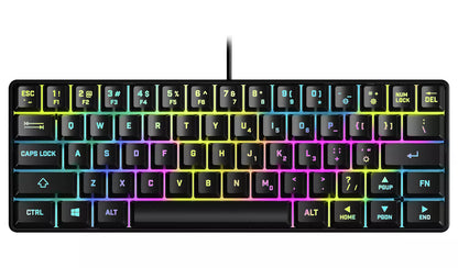 STEALTH Light-Up Mini Wired Keyboard - Black