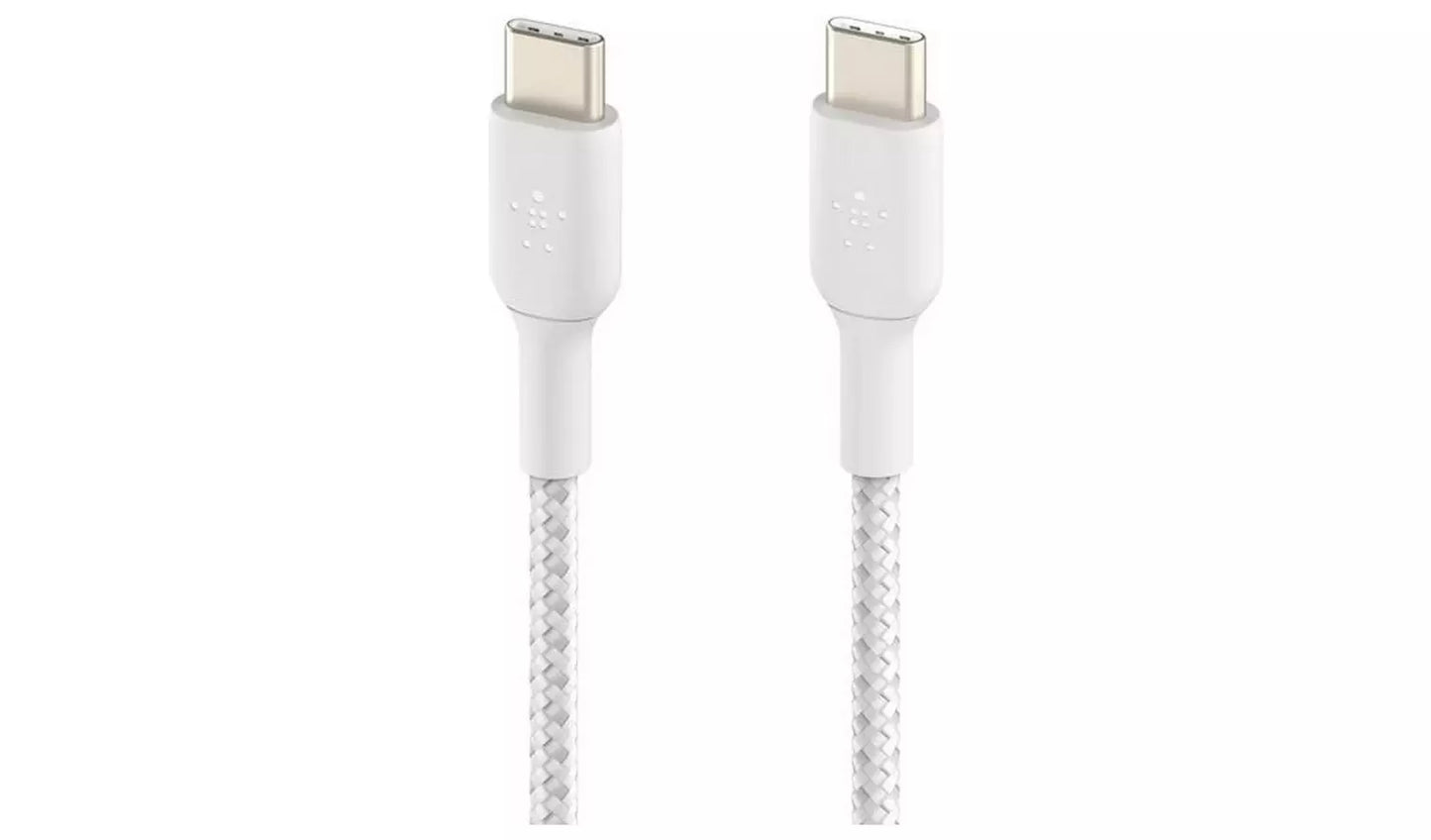 Belkin Braided USB-C to USB-C 2m Cable - White