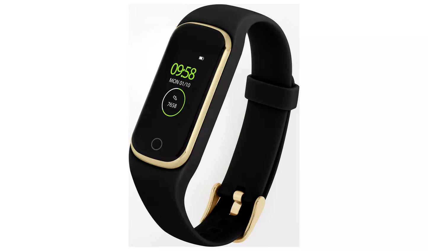 Reflex Active Series 8 Black Silicone Strap Smart Watch