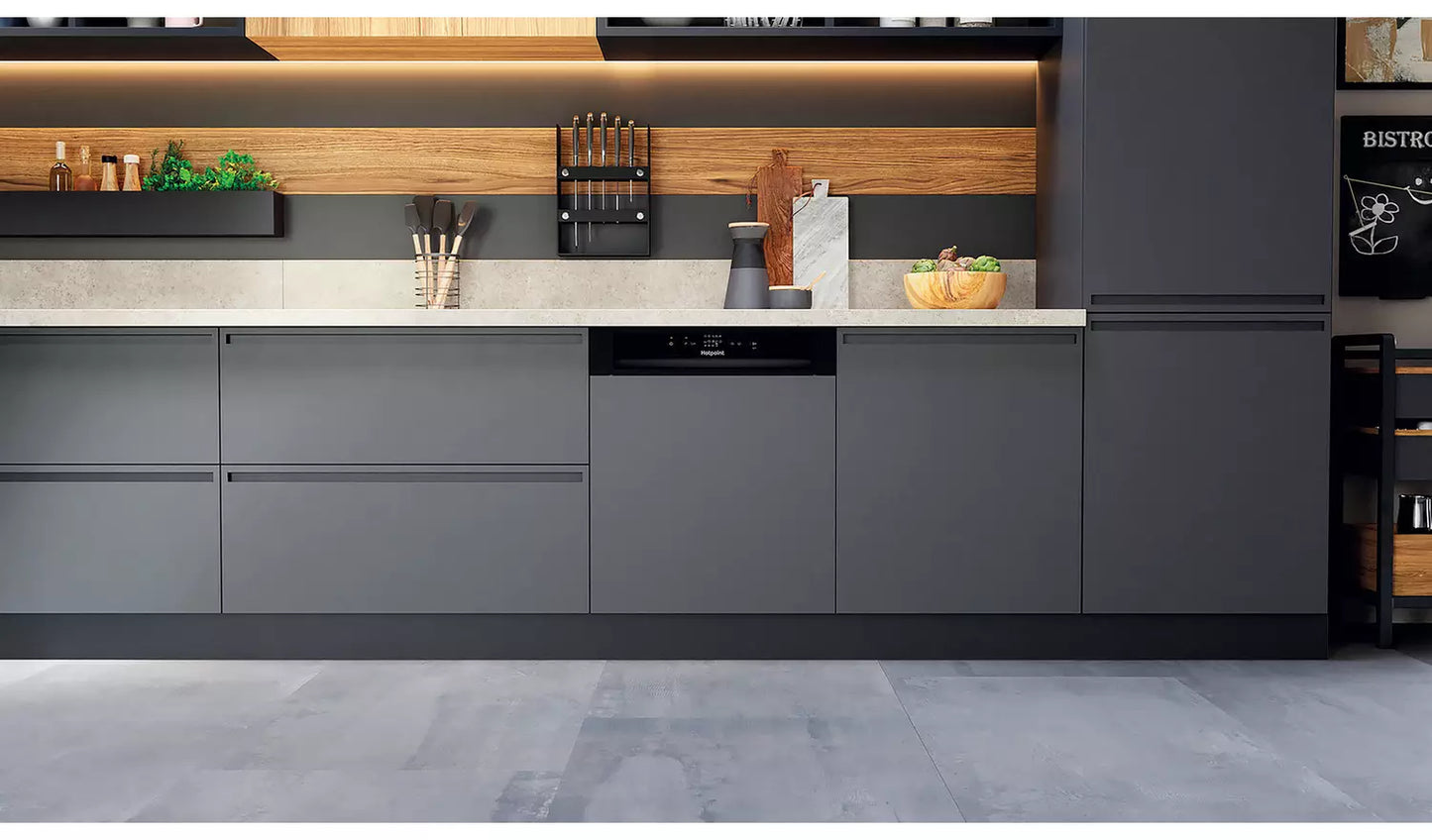 Hotpoint H3B L626BUK Full Size Semi-Integrated Dishwasher