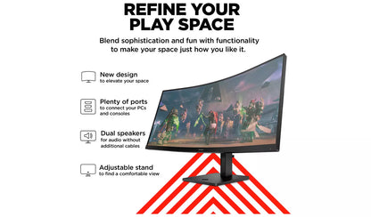 HP Omen 34c Inch 165Hz WQHD Curved Gaming Monitor