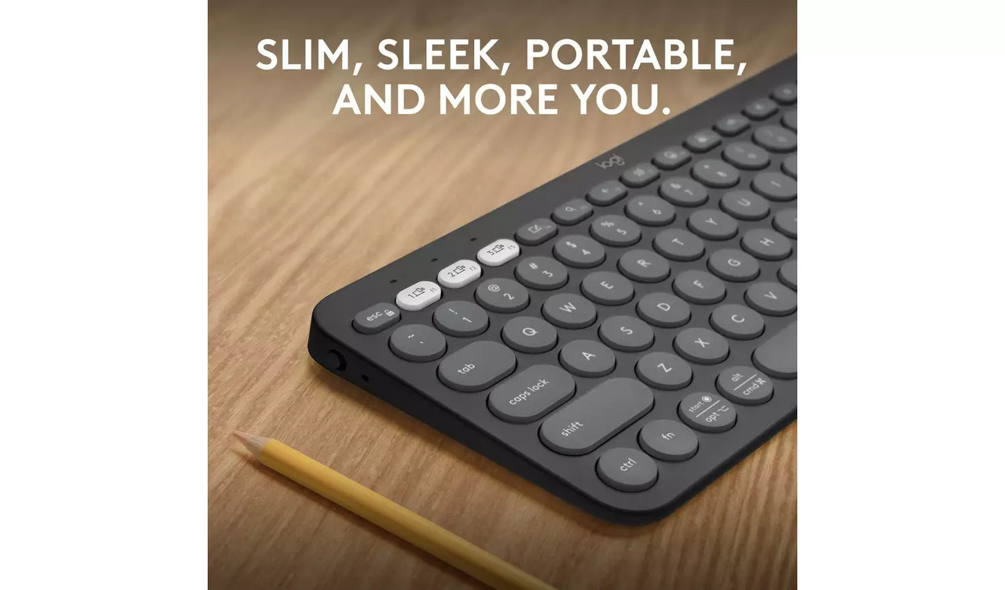 Logitech Pebble Keys 2 K380S Wireless Keyboard – Graphite