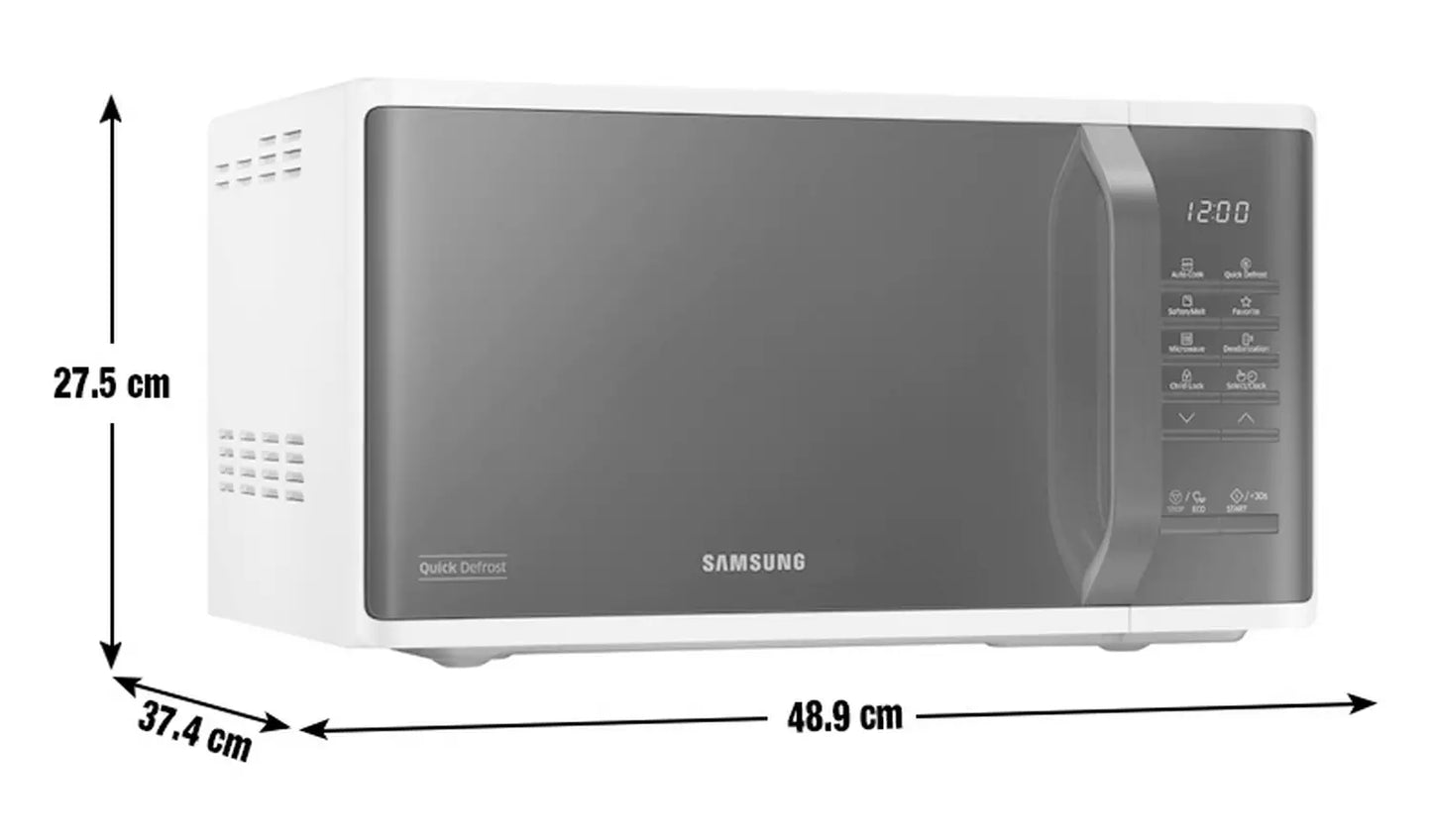 Samsung 800W Standard Microwave MS23K3513AW - White