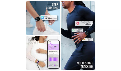 Reflex Active Series 40 Blue Strap Calling Smart Watch