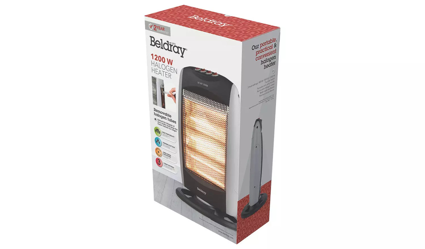 Beldray 1.2kW Halogen Heater