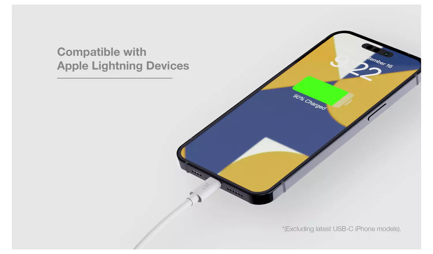 Juice USB to Lightning 2m Charging Cable - White