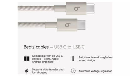 Beats USB C to USB C Woven Cable - Surge Stone