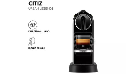 Nespresso by De'Longhi CitiZ Pod Coffee Machine - Black