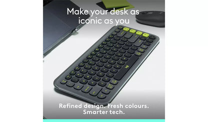 Logitech POP Icon Keys Wireless Keyboard - Graphite