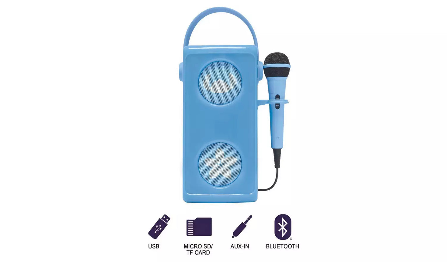 Disney Stitch Karaoke Bluetooth Speaker with Microphone