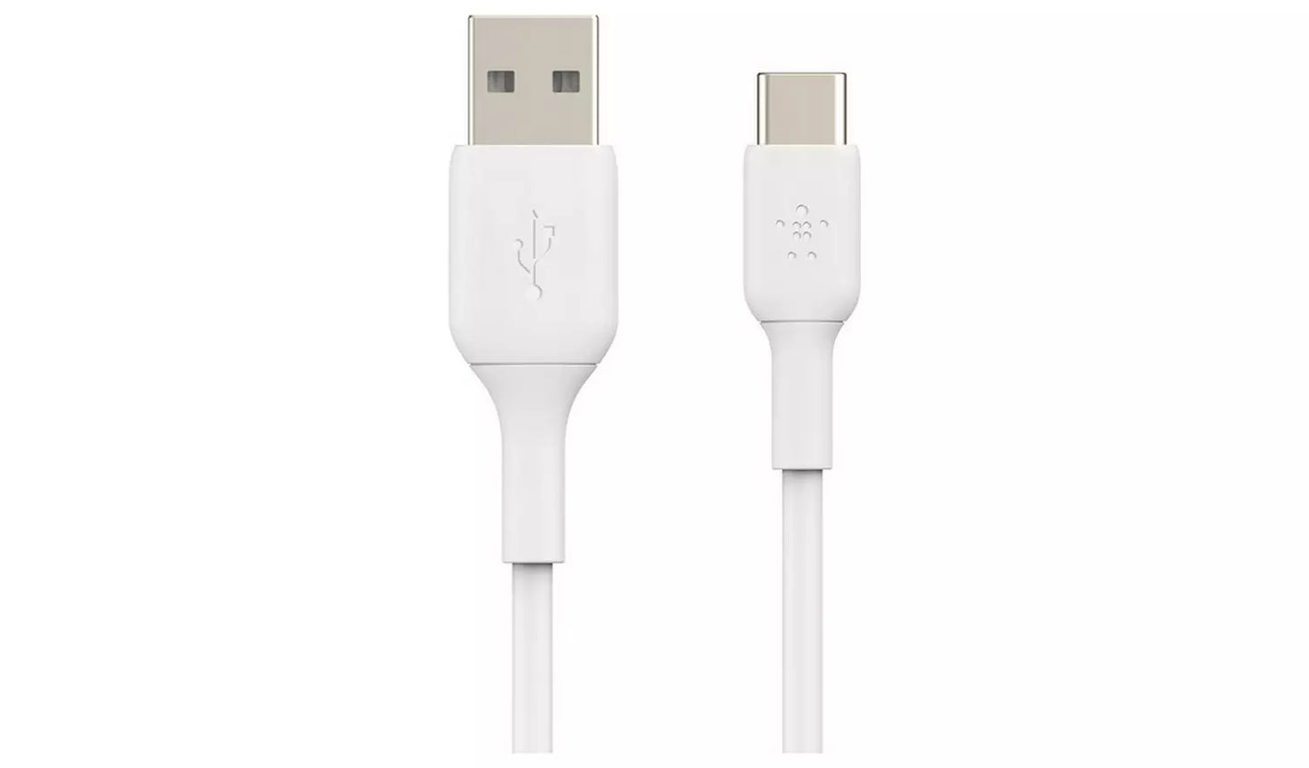 Belkin USB-C to USB-A Two Pack 1m Cables - White