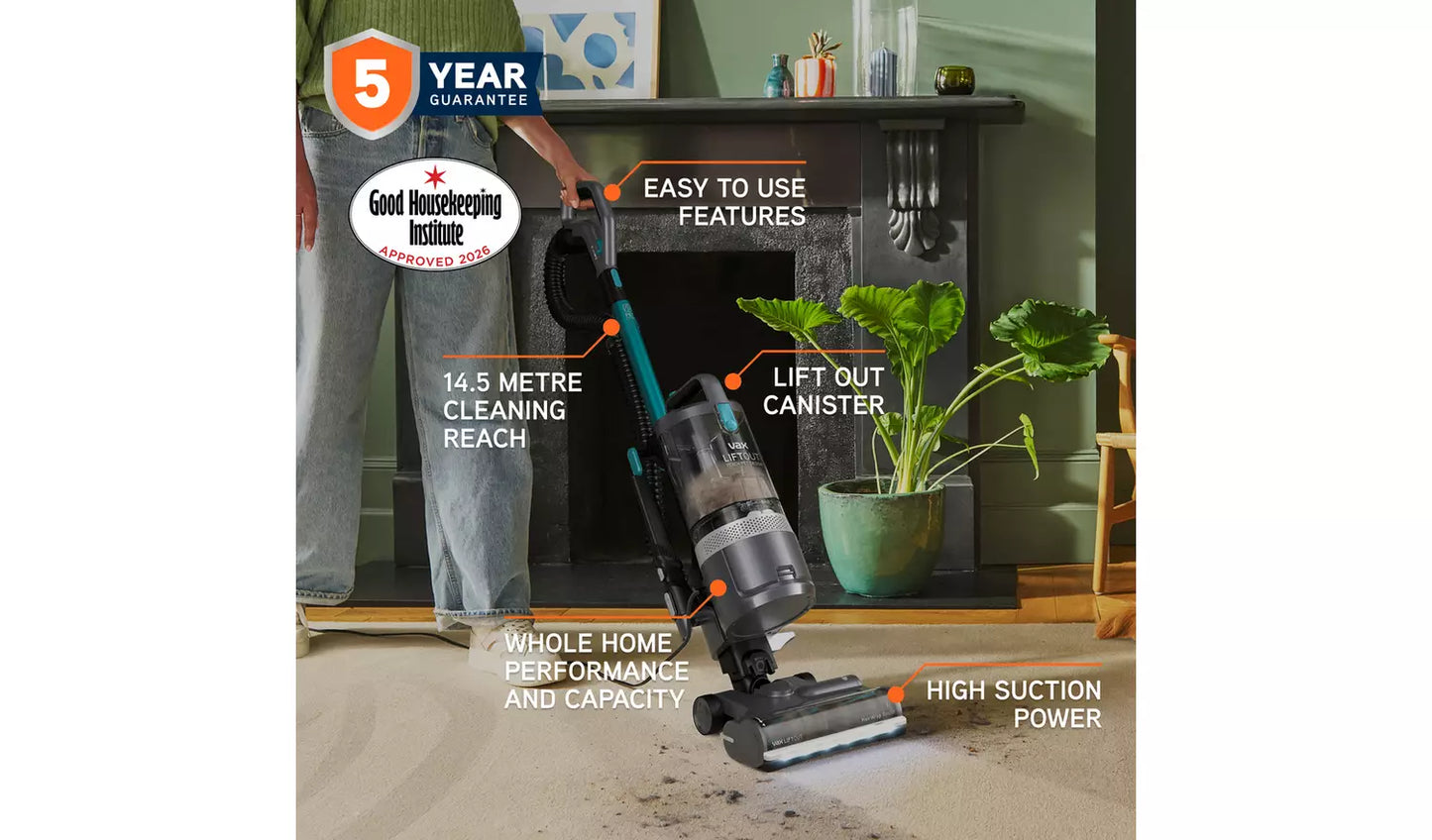 Vax Pick Up Pet Corded Bagless Cylinder Vacuum Cleaner