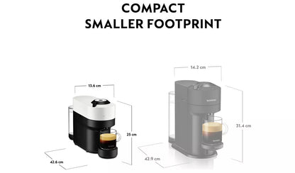 Nespresso Vertuo Pop Pod Coffee Machine by Krups - White