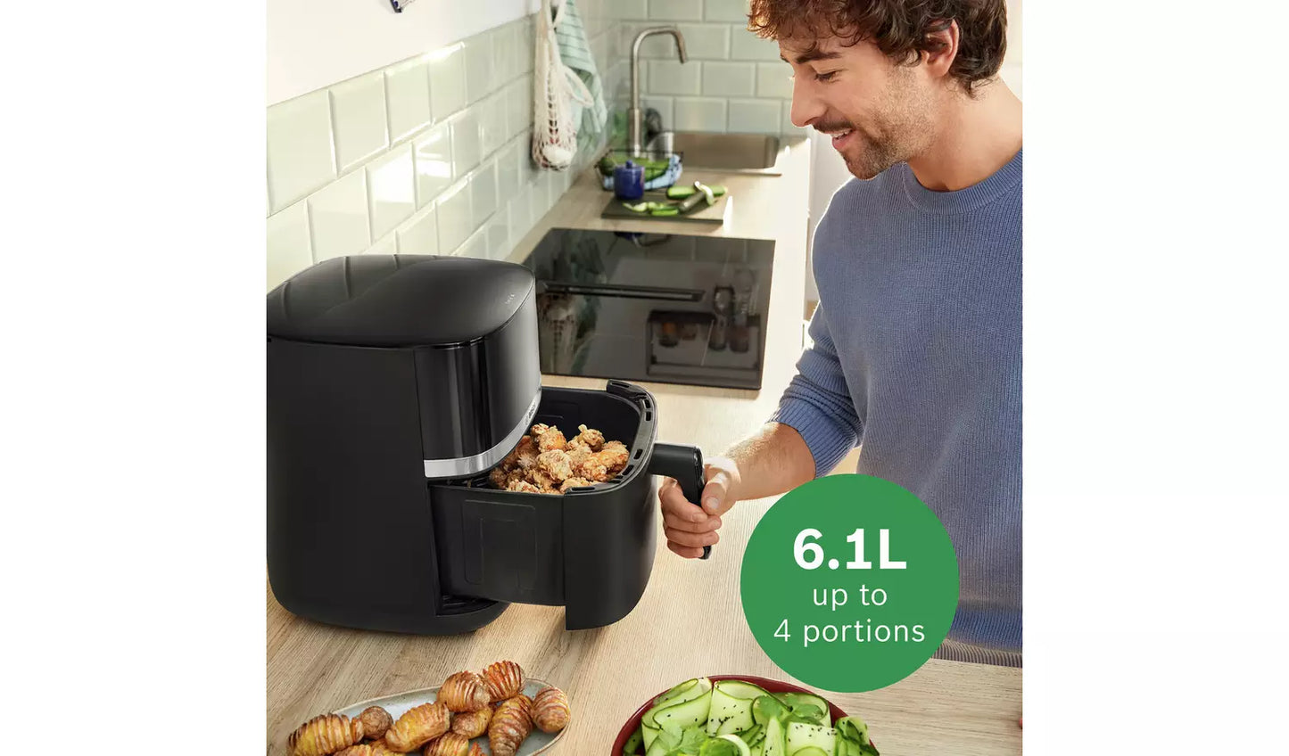 Bosch Series 4 Air Fryer 6.1L MAF462B0GB – Black
