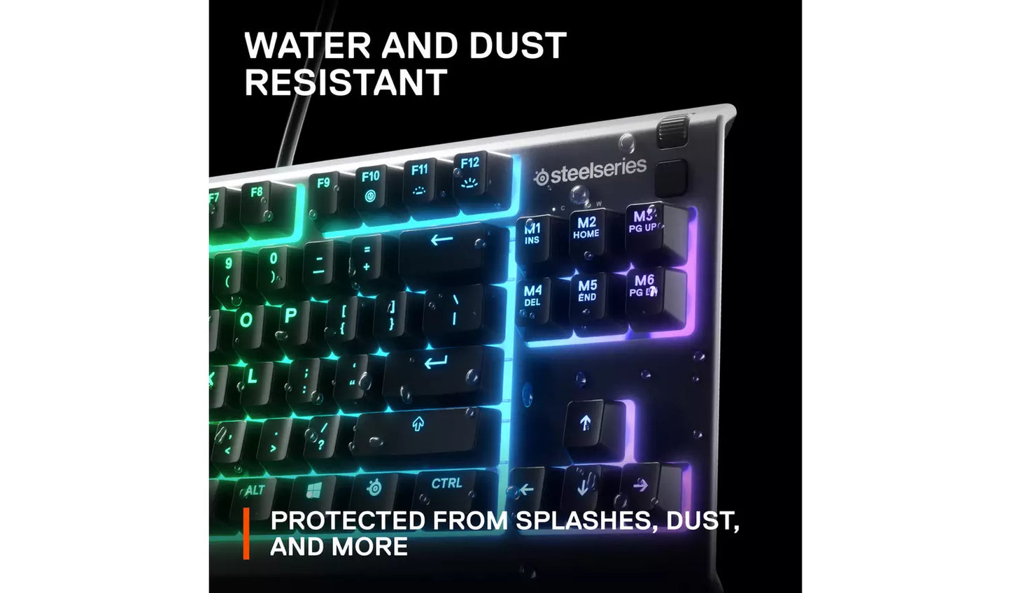 SteelSeries Apex 3 TKL Wired Gaming Keyboard - Black