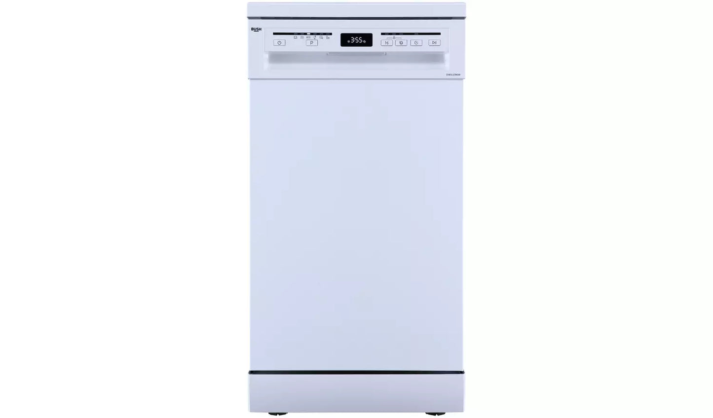 Bush DWSLE96W Slimline Dishwasher - White