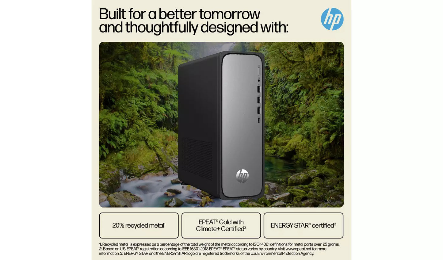 HP S03-0012na Intel Core i3 8GB 256GB Desktop PC