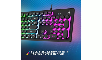 STEALTH Light-UP Wired Gaming Keyboard - Black