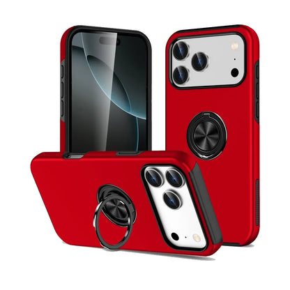 iPhone 17 Pro Ring Holder Case Slim Magnetic Kickstand Cover