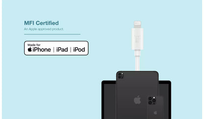 Juice USB to Lightning 2m Charging Cable - Aqua