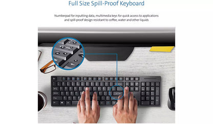 Kensington K75230UK Wireless Mouse and Keyboard - Black