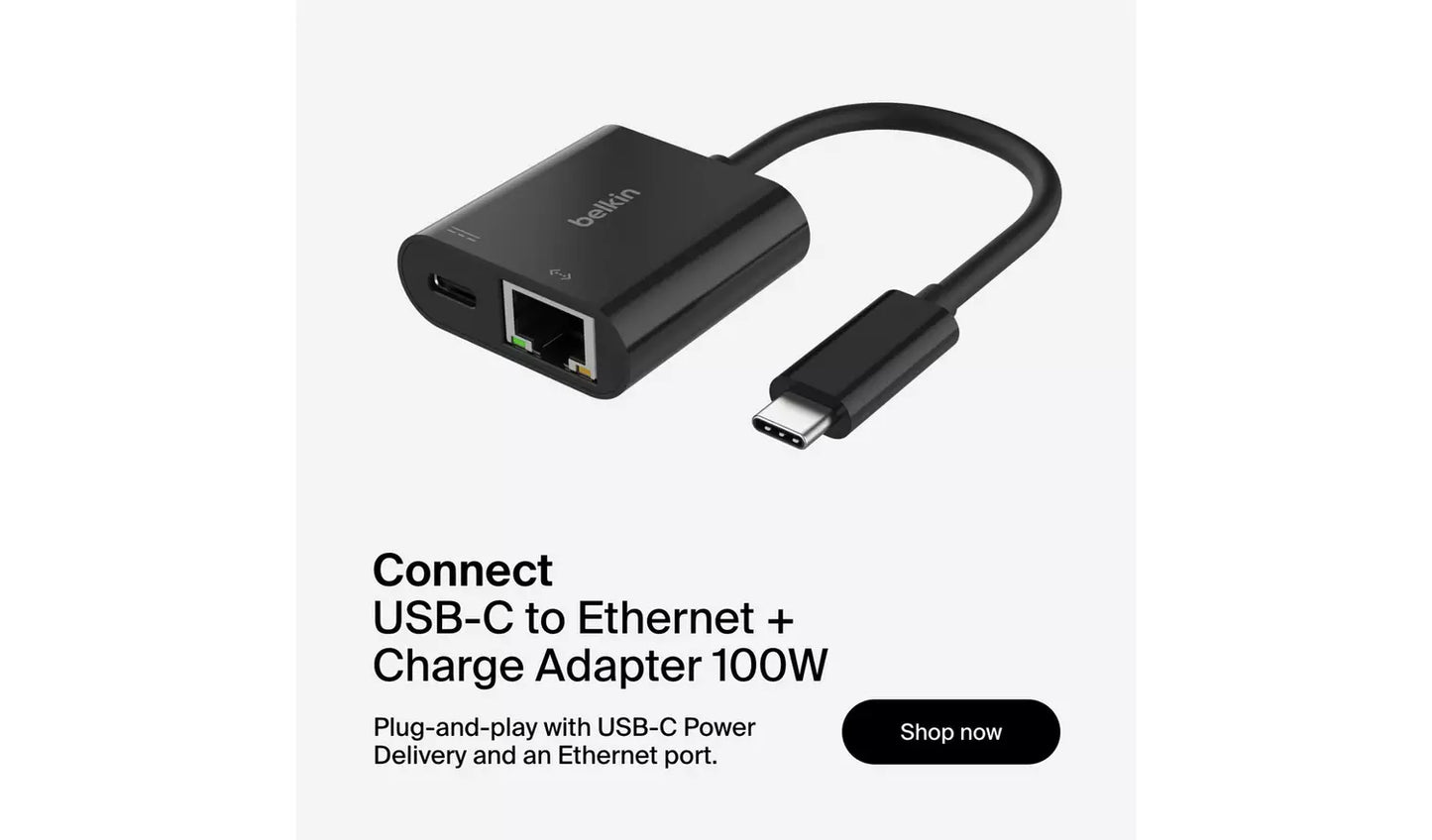Belkin USB-C to Gigabit Ethernet Adapter