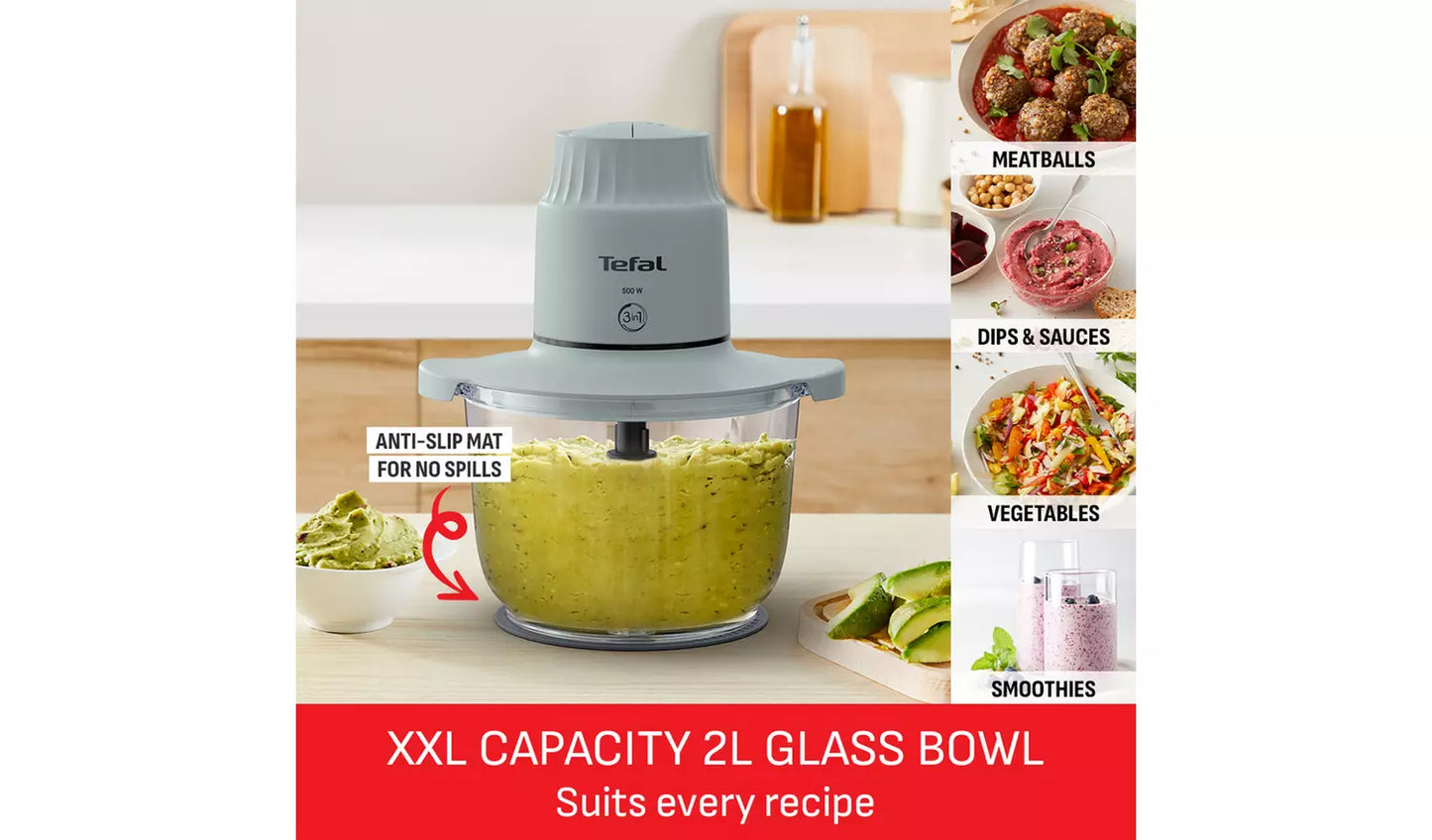 Tefal MB603165 Choppeo XXL Chopper - Turquoise