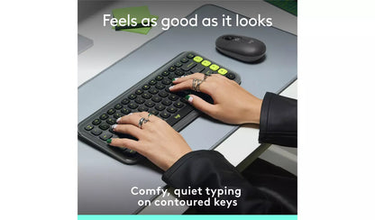 Logitech POP Icon Keys Wireless Keyboard - Graphite
