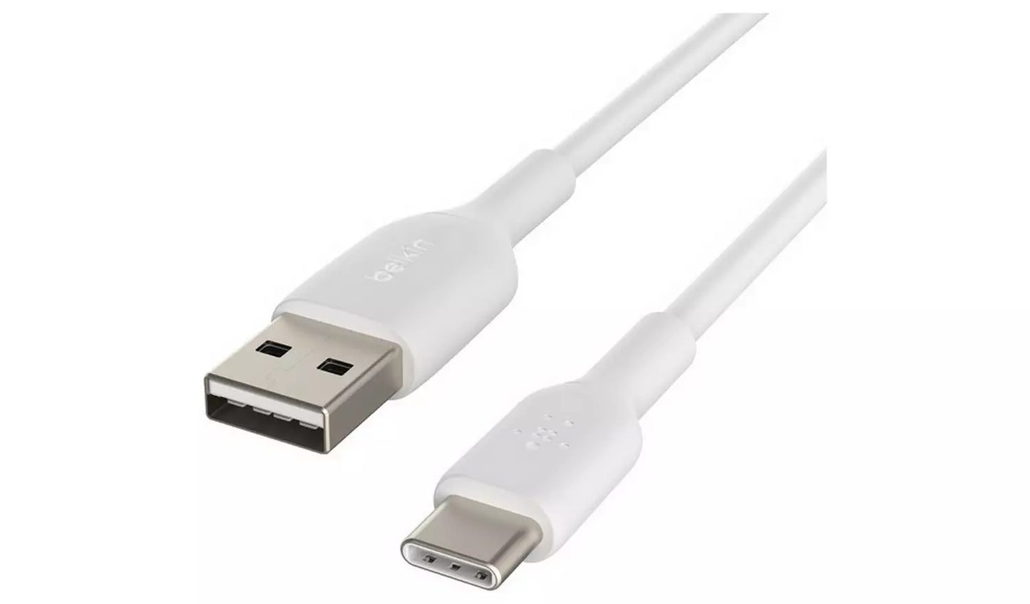 Belkin USB-C to USB-A Two Pack 1m Cables - White