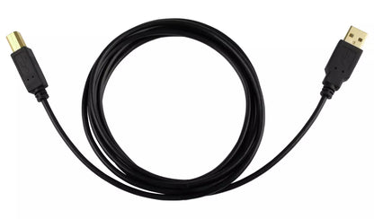 1.8m USB 2.0 A-Male to B-Male Computer Cable - Black