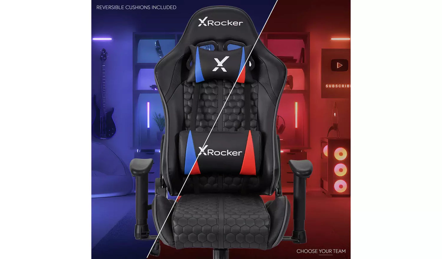 X Rocker Arteon Reversible Junior Gaming Chair - Black