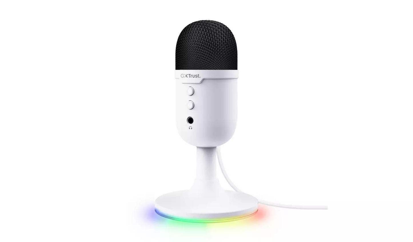 Trust GXT234 Yunix USB Gaming Microphone - White