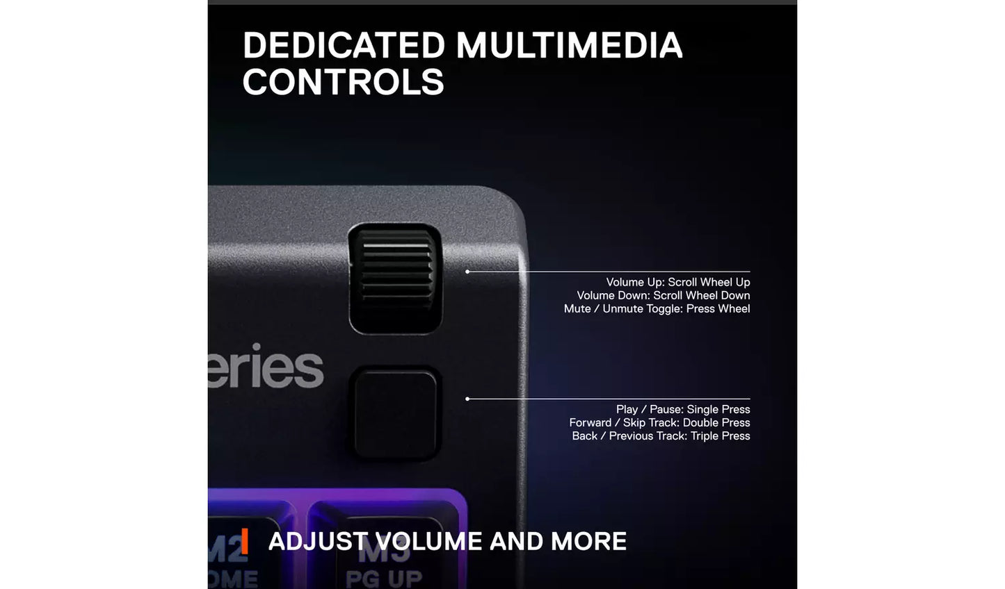 SteelSeries Apex 3 TKL Wired Gaming Keyboard - Black