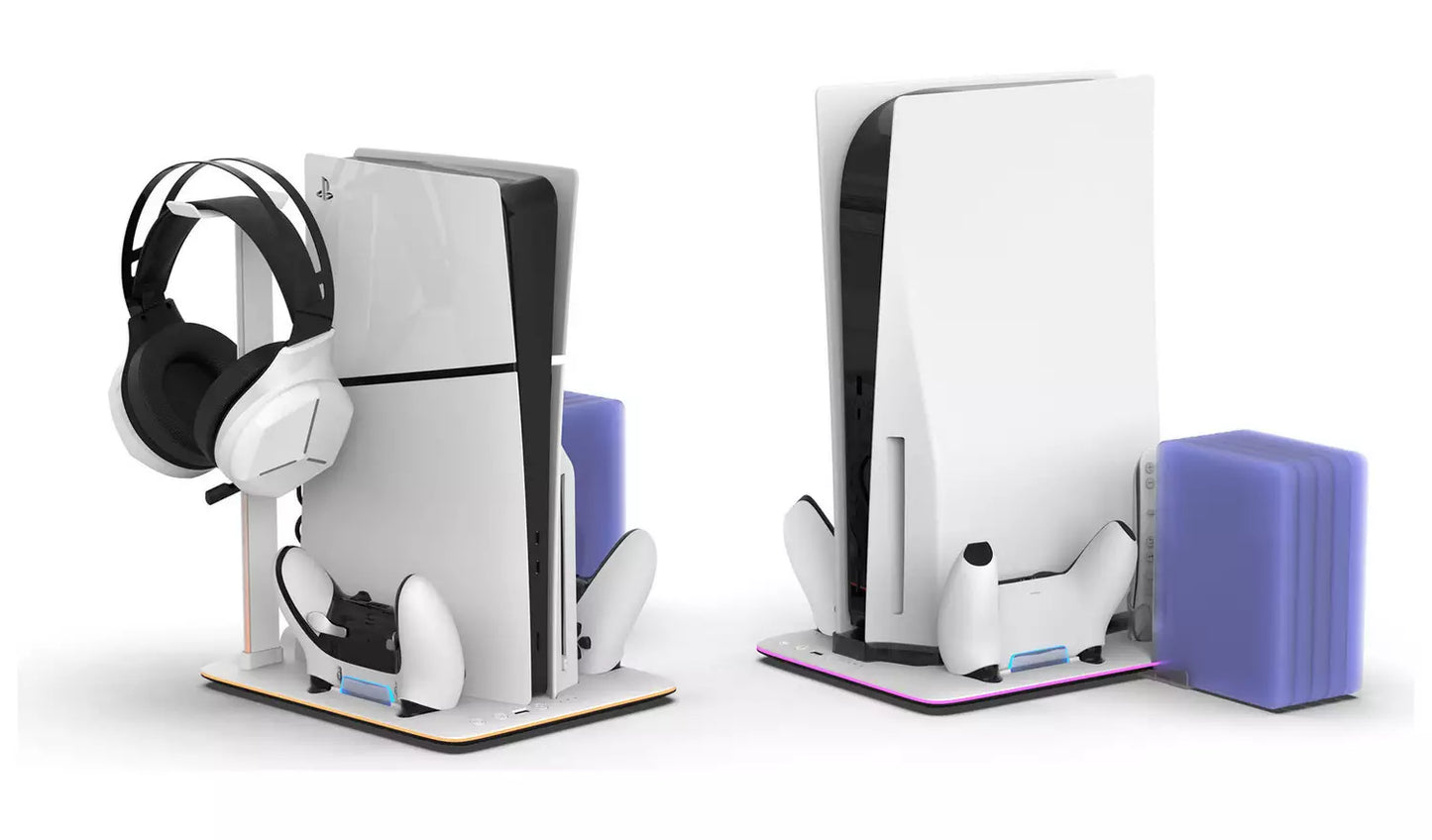 iMP DLX+LED Multi-Function Charge Stand For PS5 Consoles