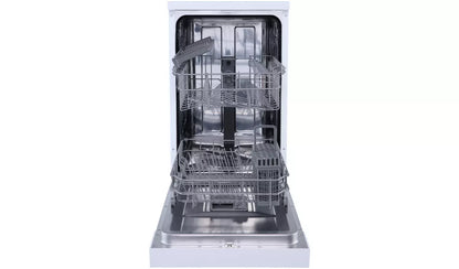 Bush DWSLE96W Slimline Dishwasher - White