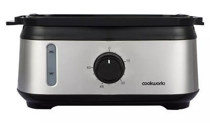 Cookworks FS1400-GS 3 Tier Steamer - Stainless Steel