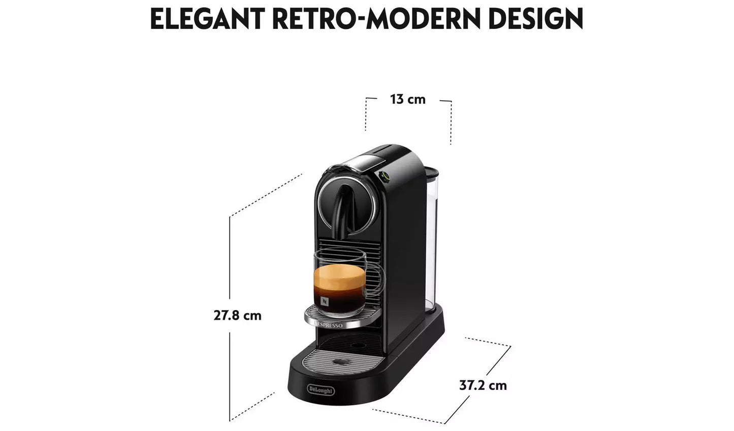 Nespresso by De'Longhi CitiZ Pod Coffee Machine - Black