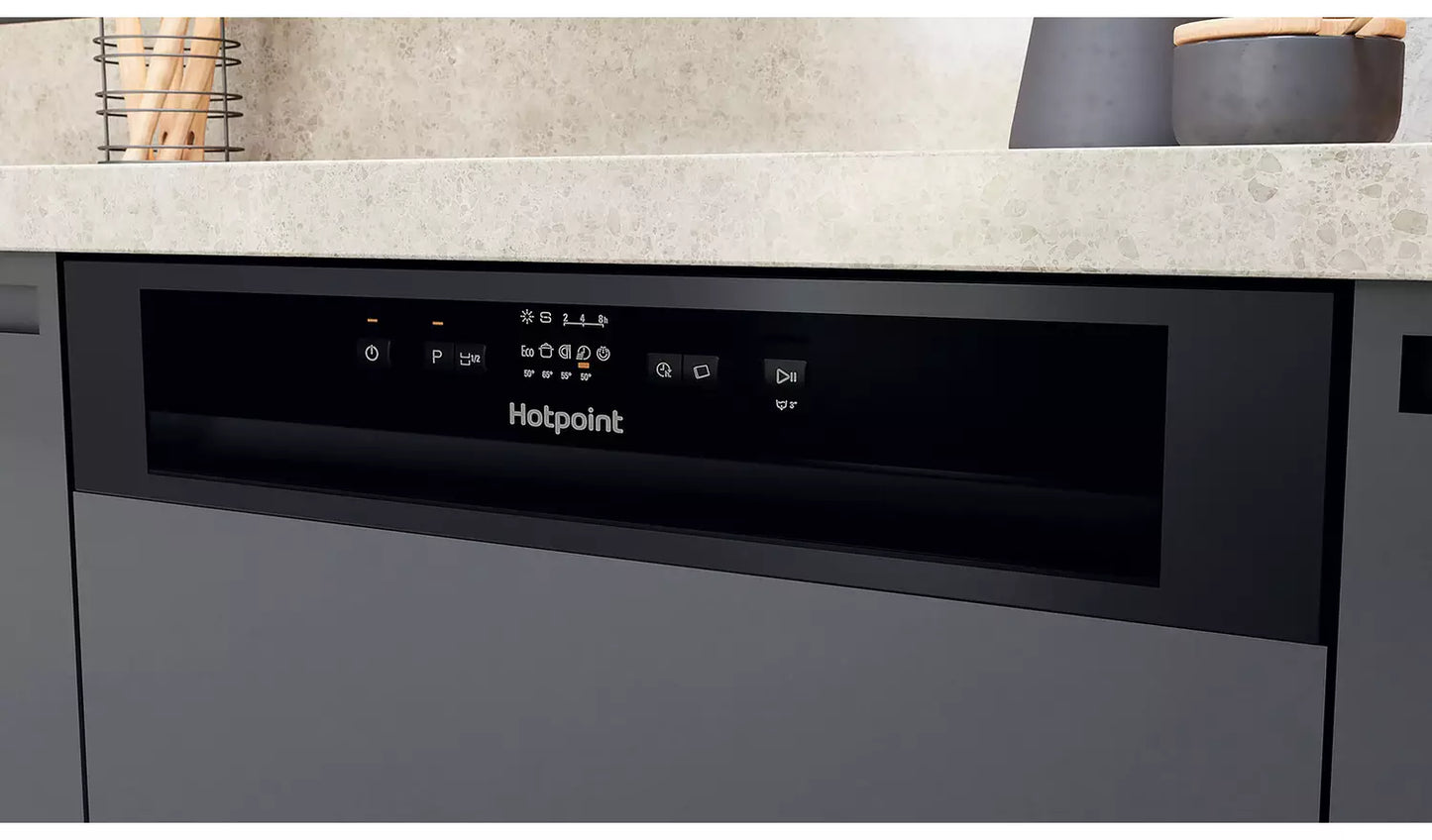 Hotpoint H3B L626BUK Full Size Semi-Integrated Dishwasher